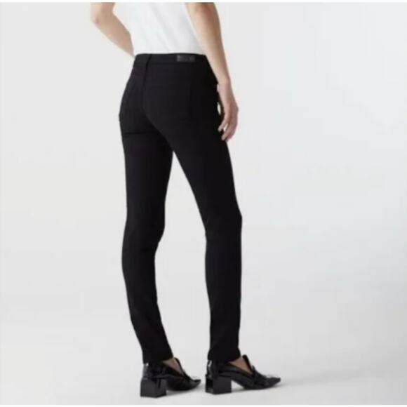 AG Adriano Goldschmied The Stilt Cigarette Leg Black Jeans Women’s Size 27R - Picture 6 of 12